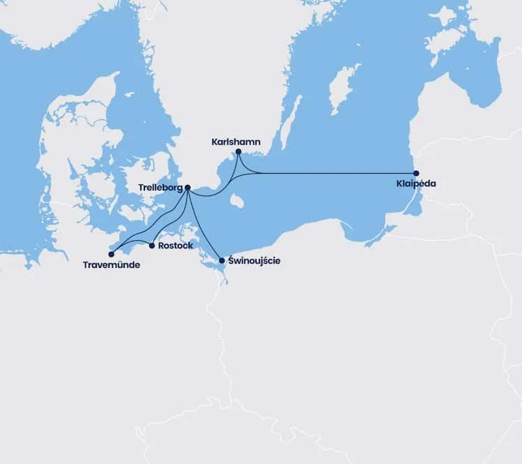 Ile km przez Bałtyk do Szwecji? Sprawdź najkrótsze trasy i odległości
